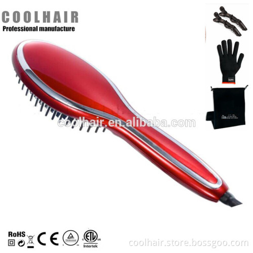 Mini comb digital Hair Straightening ionic Hair Straightener brush for for salon and professional use